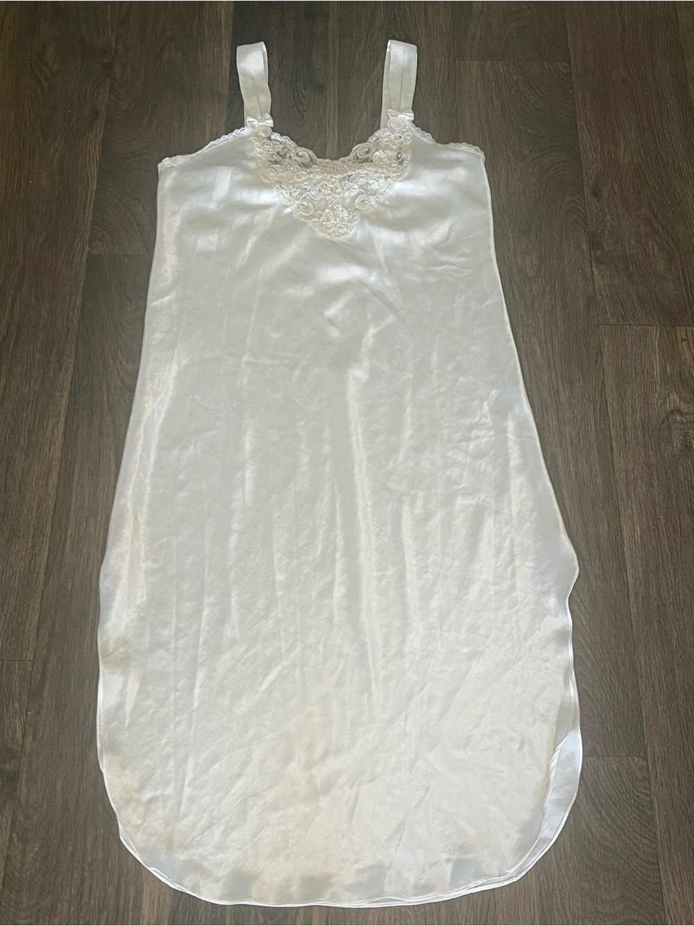 Vintage Inner Most Ivory & Lace Slip Dress